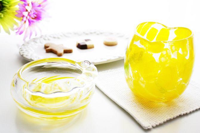 ハートの琉球ガラス